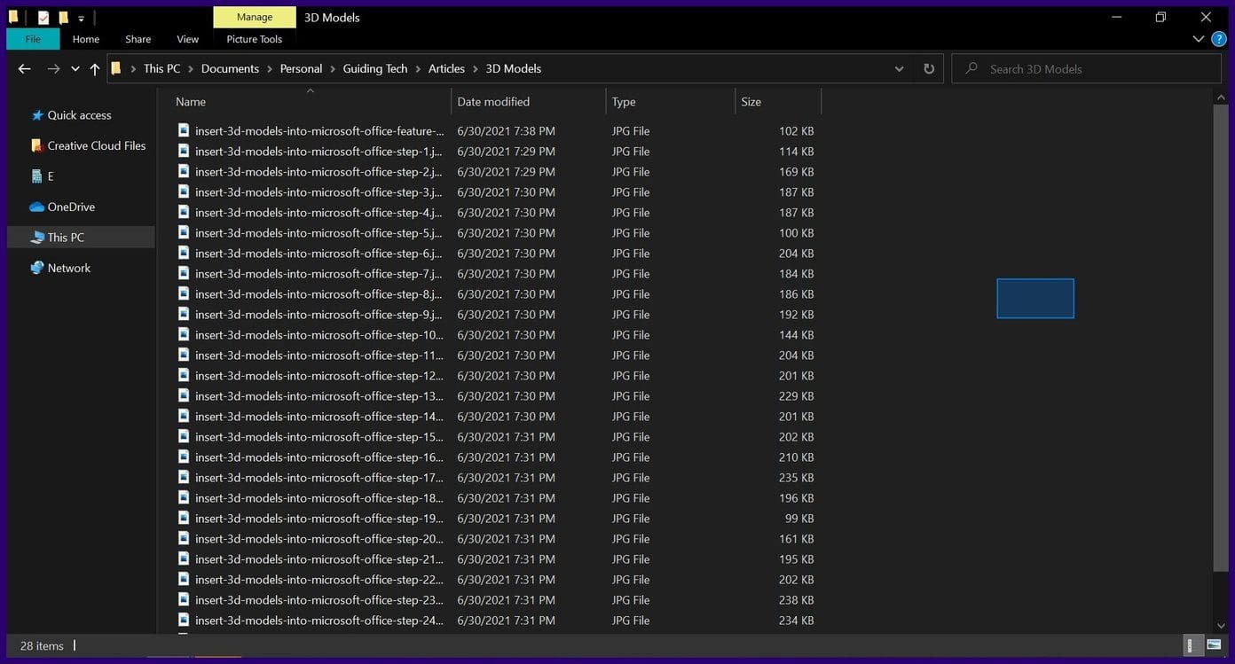 How to select multiple files on file explorer windows 10 step 4