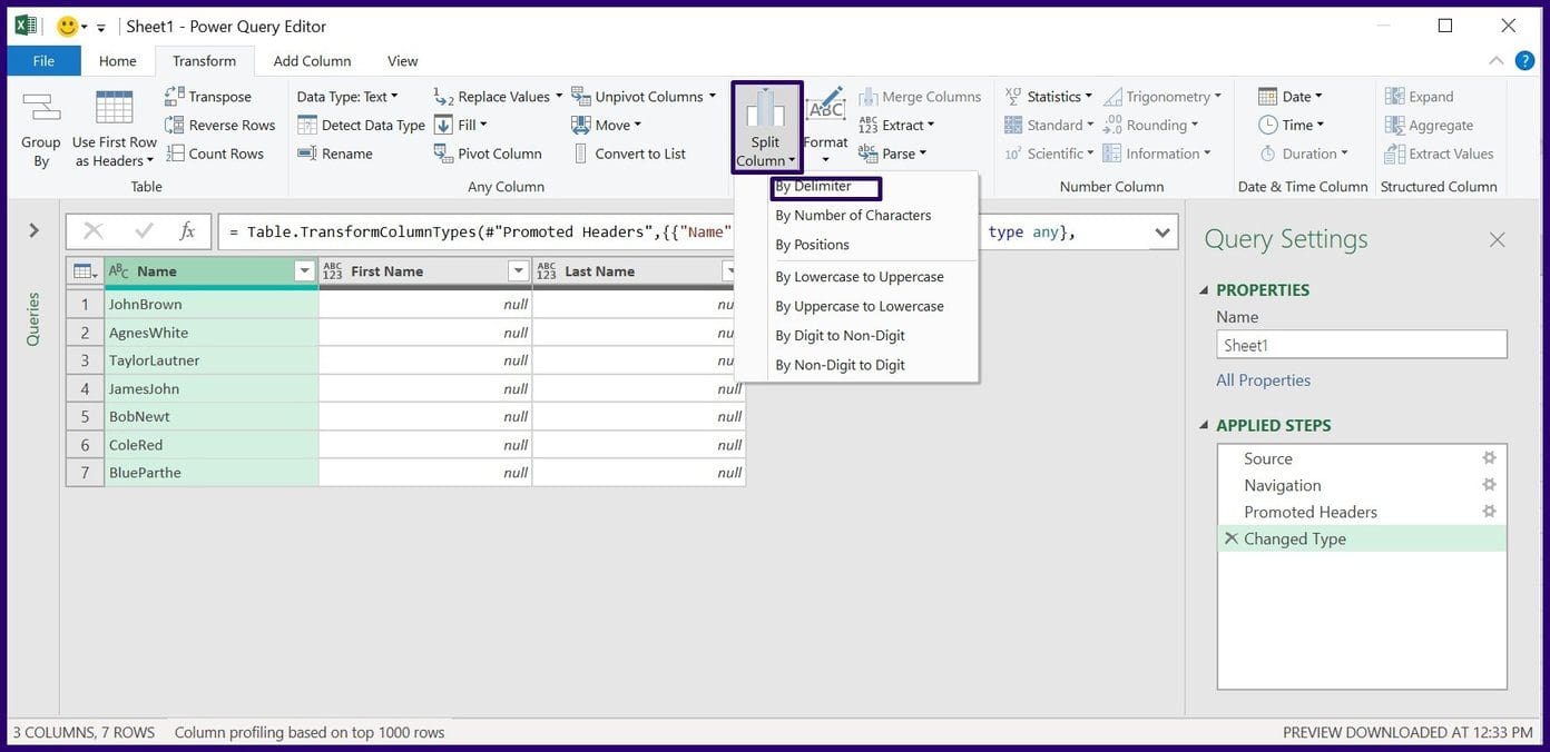 How to split text or data in microsoft excel step 15