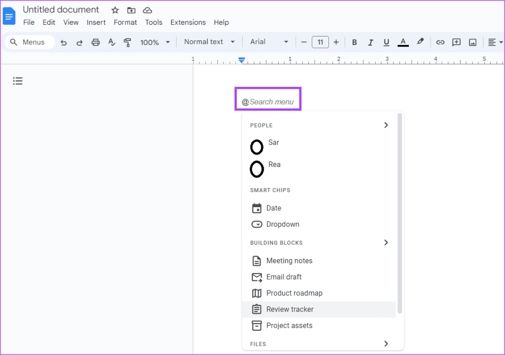 how to use place chips in google docs 3