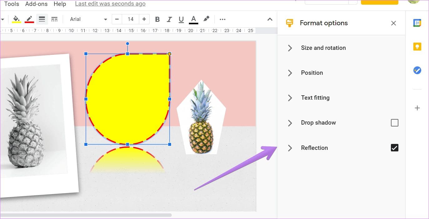 How to use shapes in google slides 13
