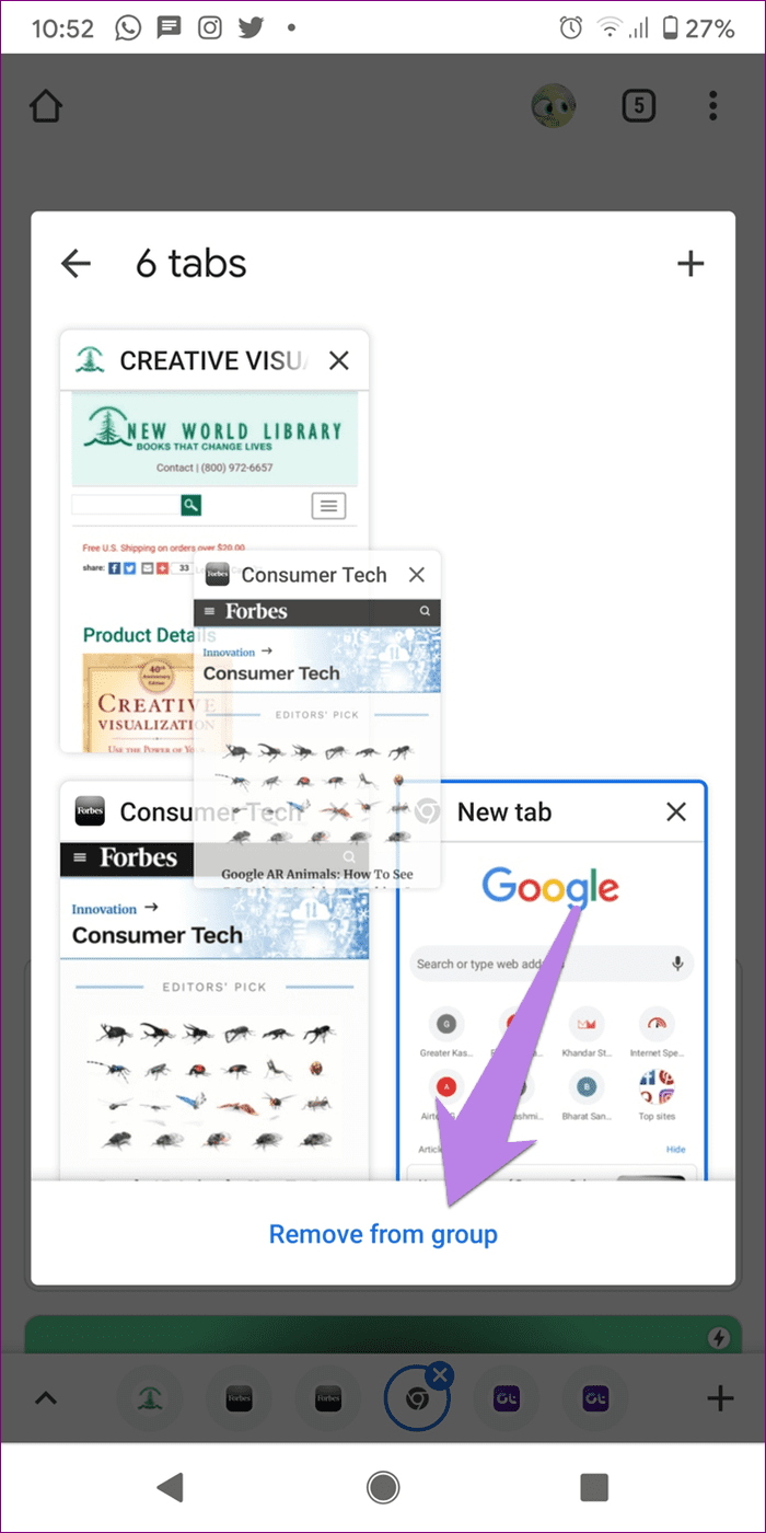 How to use tab groups in chrome mobile android iphone 14
