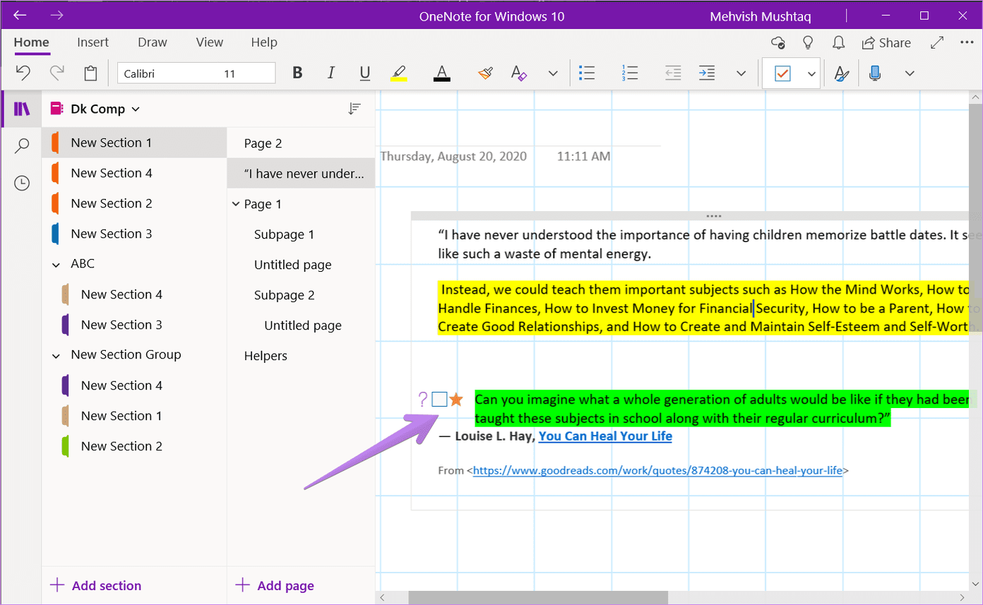 How to use tags in microsoft onenote 2