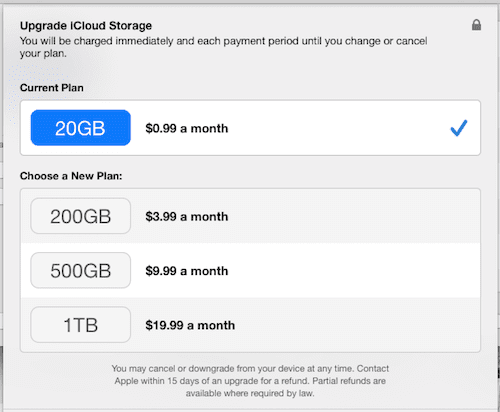 I Cloud Storage Plans