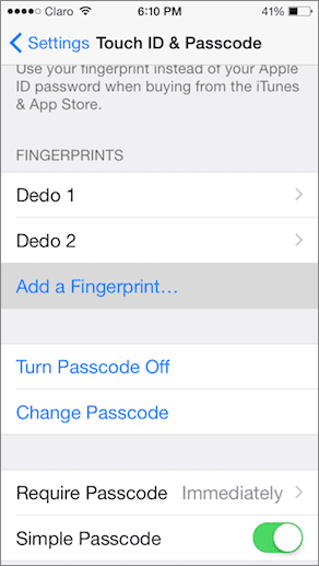 I Phone Add A Fingerprint