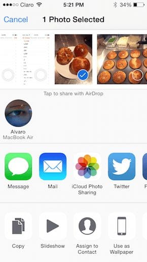 I Phone Airdrop Connected