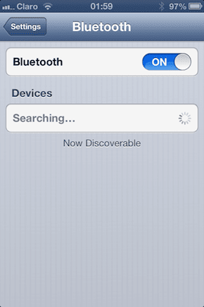 I Phone Bluetooth On