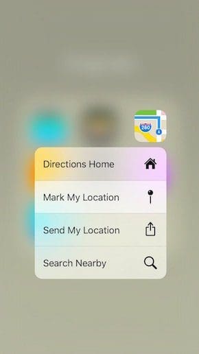 I Phone Maps 3 D Touch Mark Location