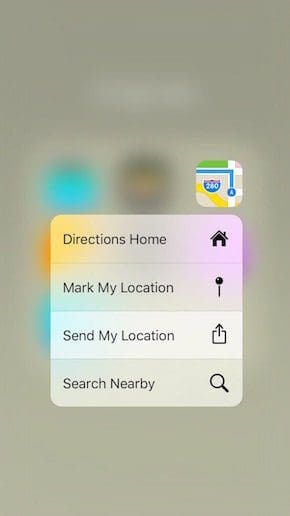 I Phone Maps 3 D Touch Send Location