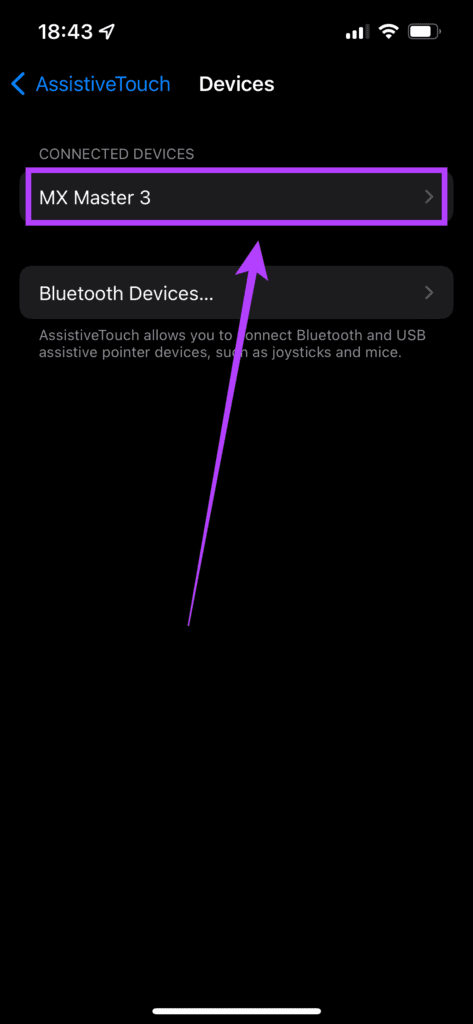 Connected mouse with your iPhone