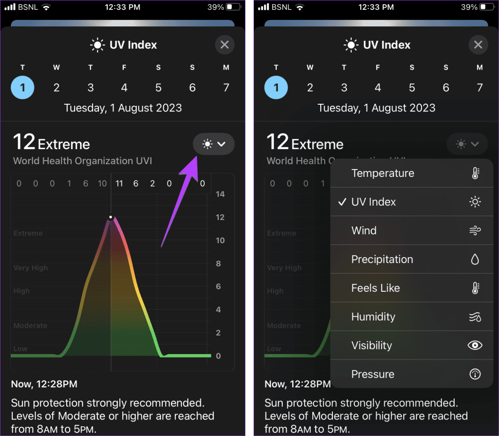 iPhone Weather App Change Factor