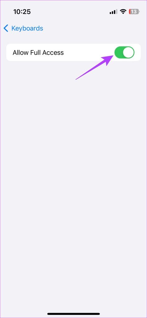 iPhone keyboard otp nw 12
