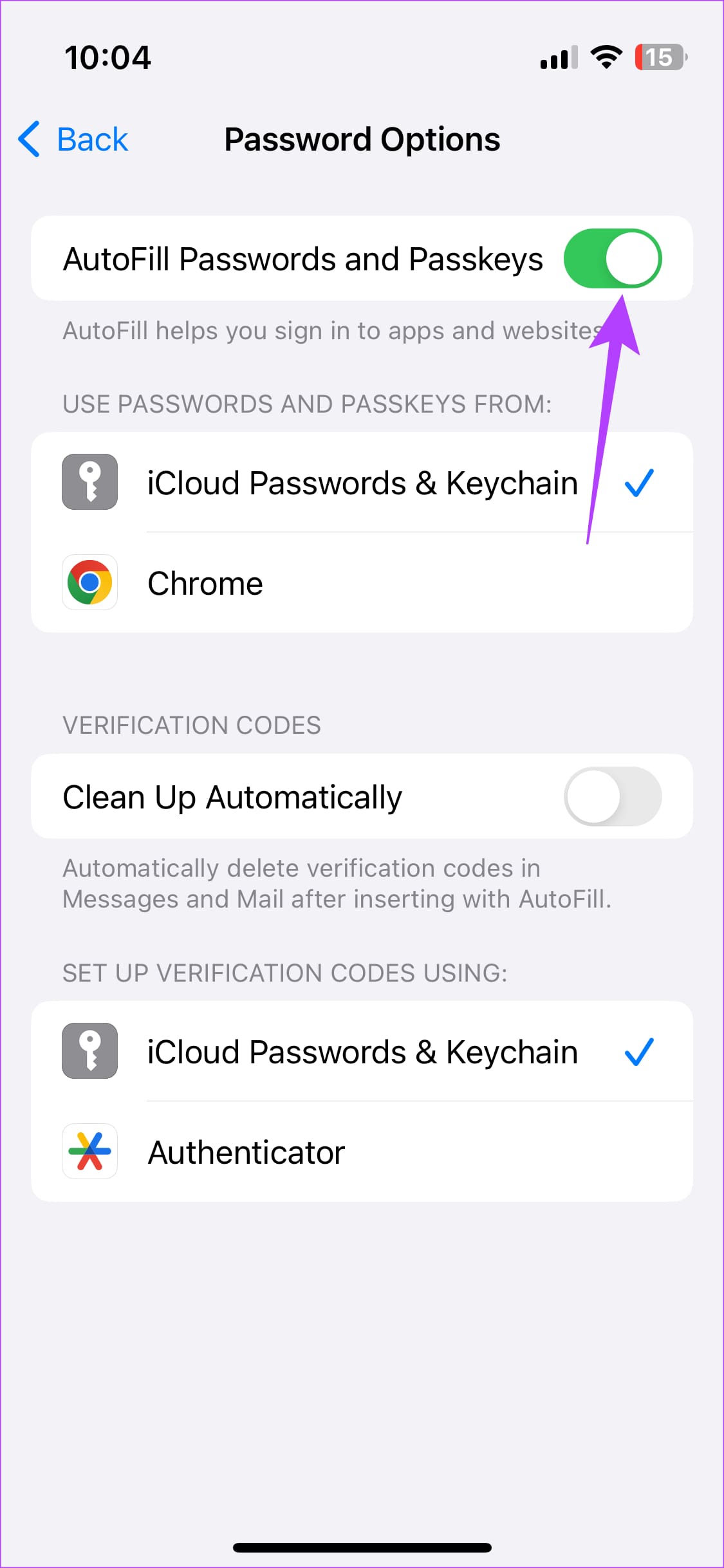 iPhone keyboard otp nw 4 1