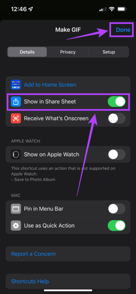 live photos to GIF converter in gallery