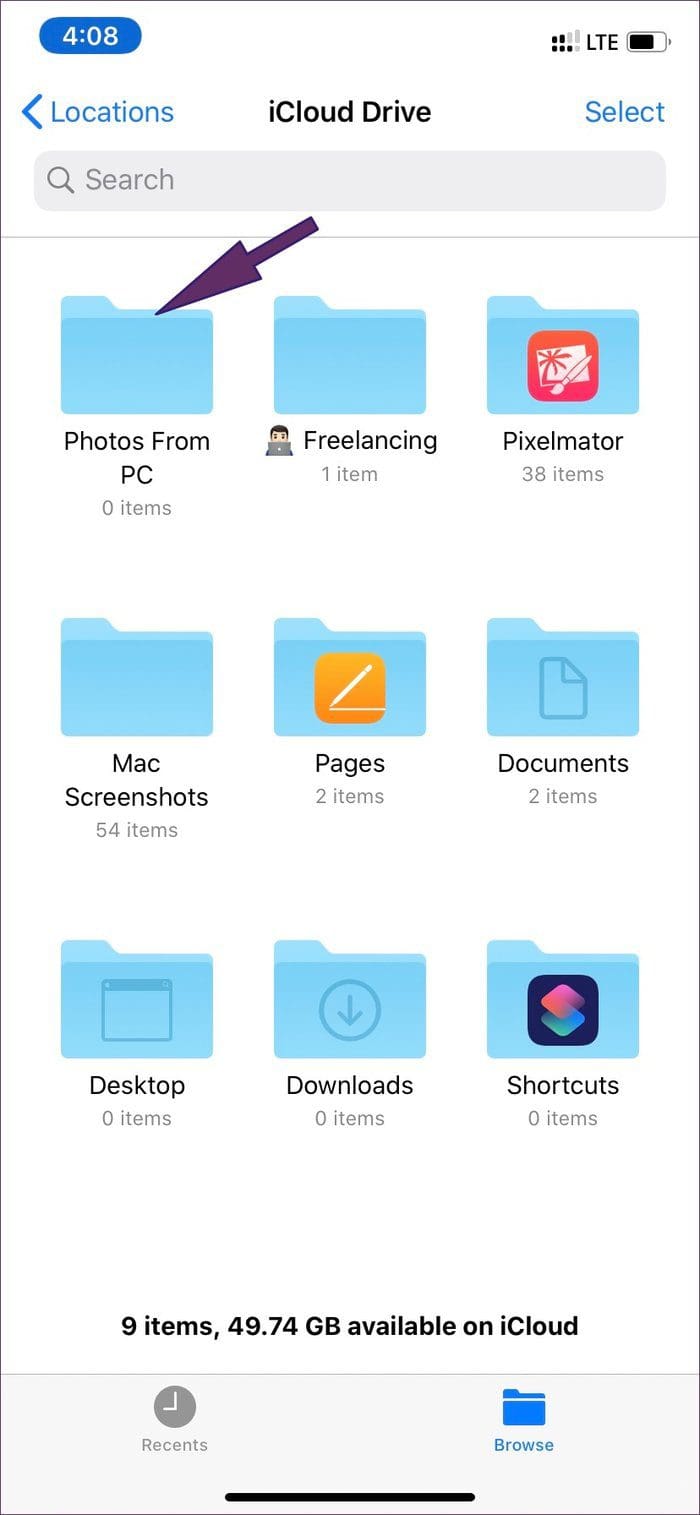 Icloud files
