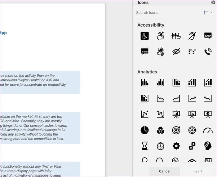 Icons word