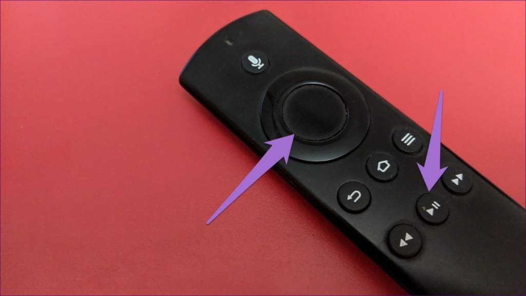 Long-press play and select buttons restart Firestick