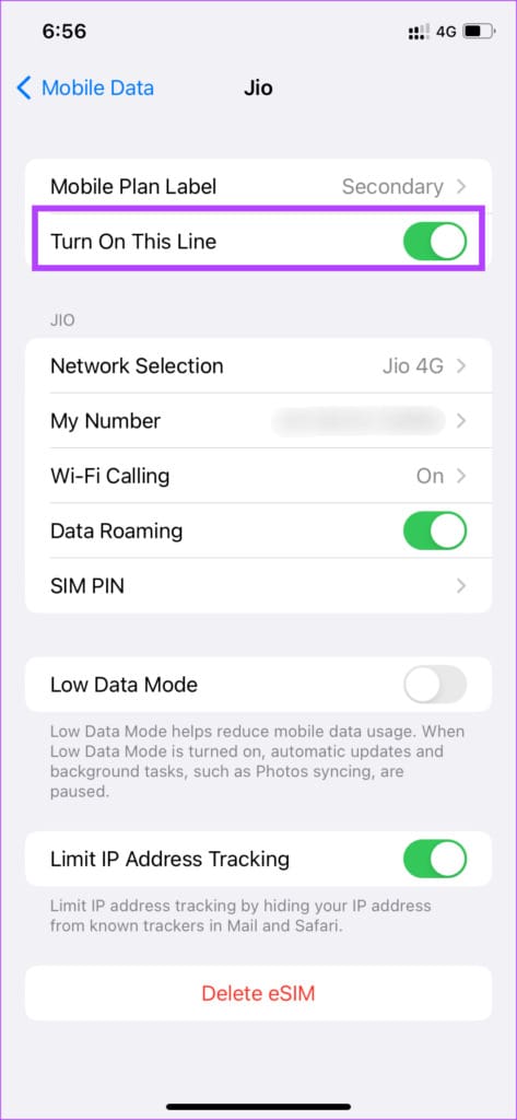 disable and enable SIM