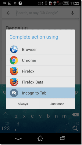 Incognito Private Mode 1