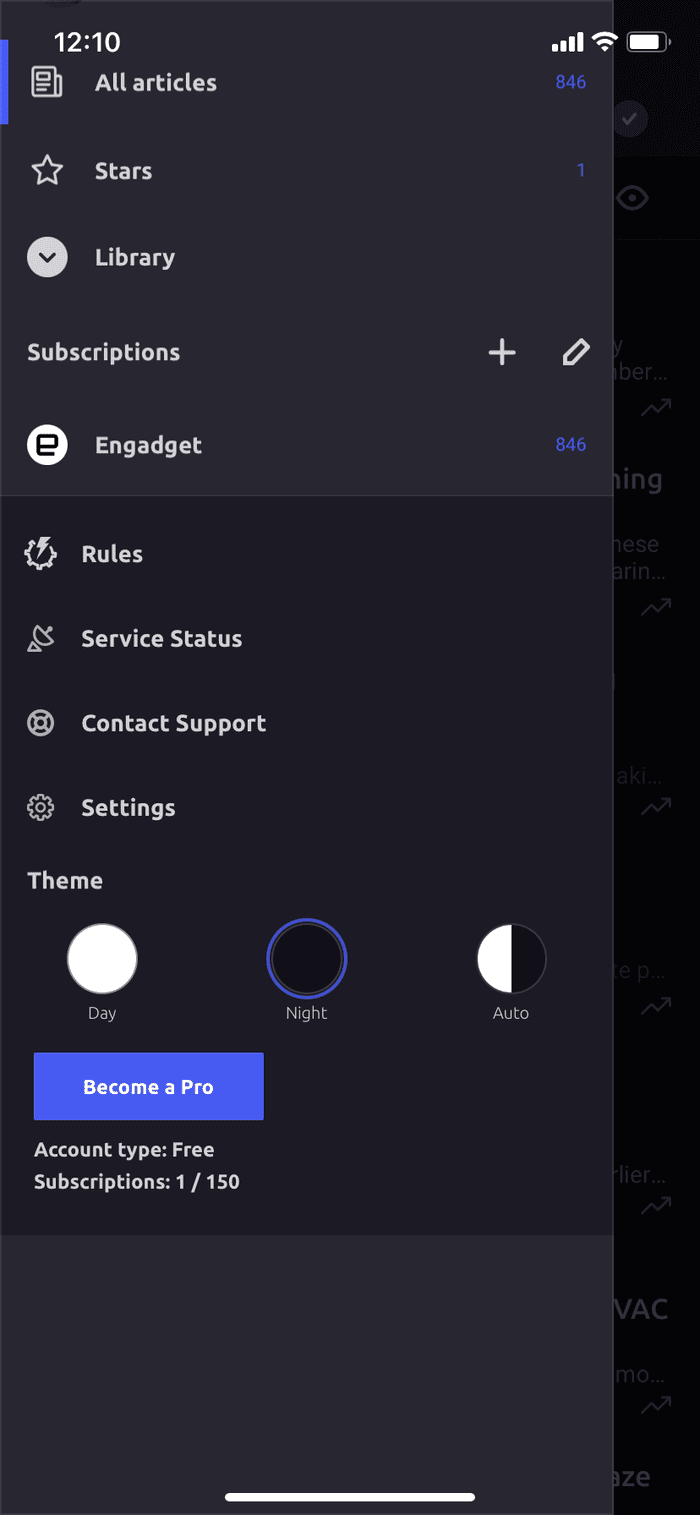 Inoreader theme