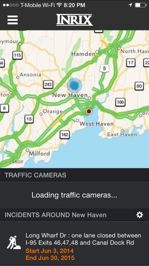 Inrix Traffic Conditions Cameras Map 576X1024