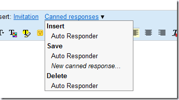 Insert Canned Response
