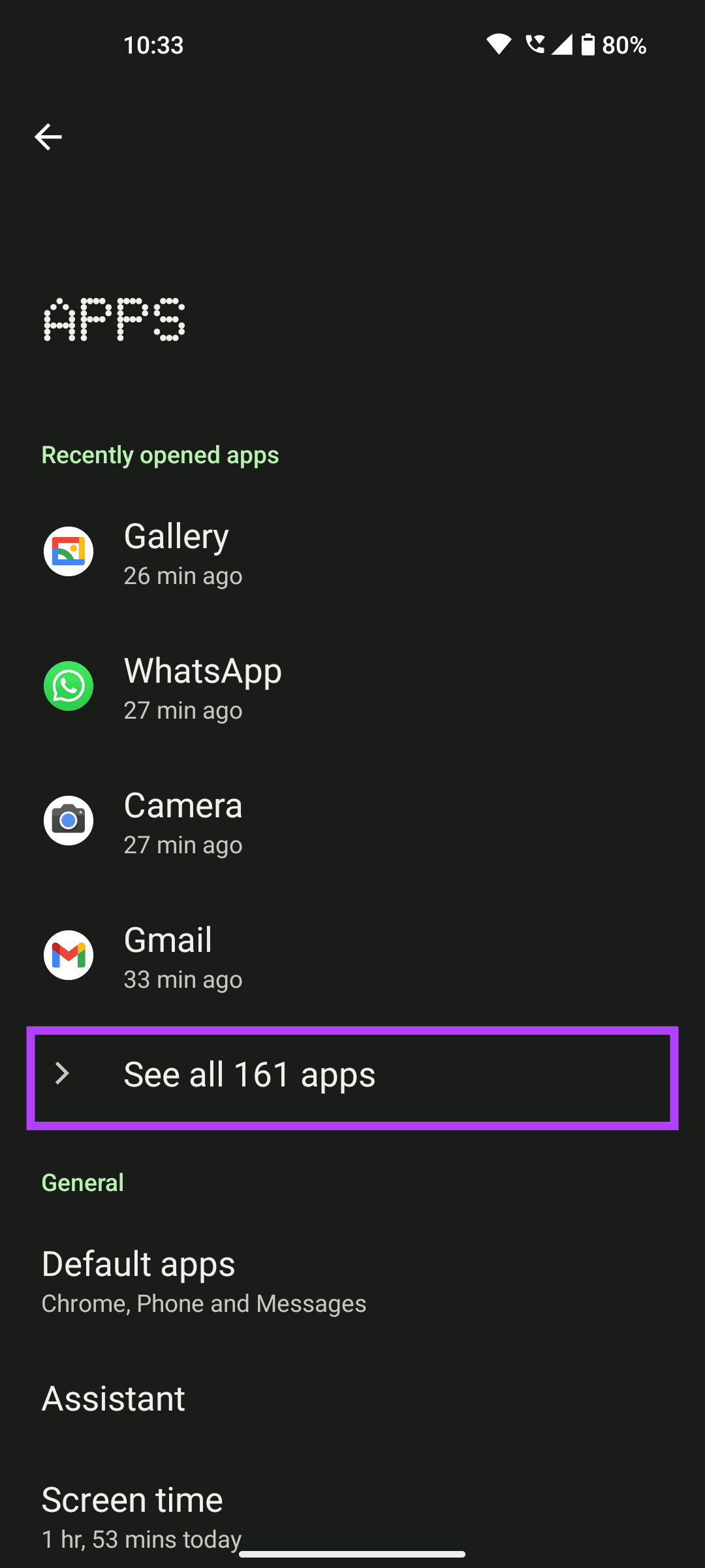 See all apps