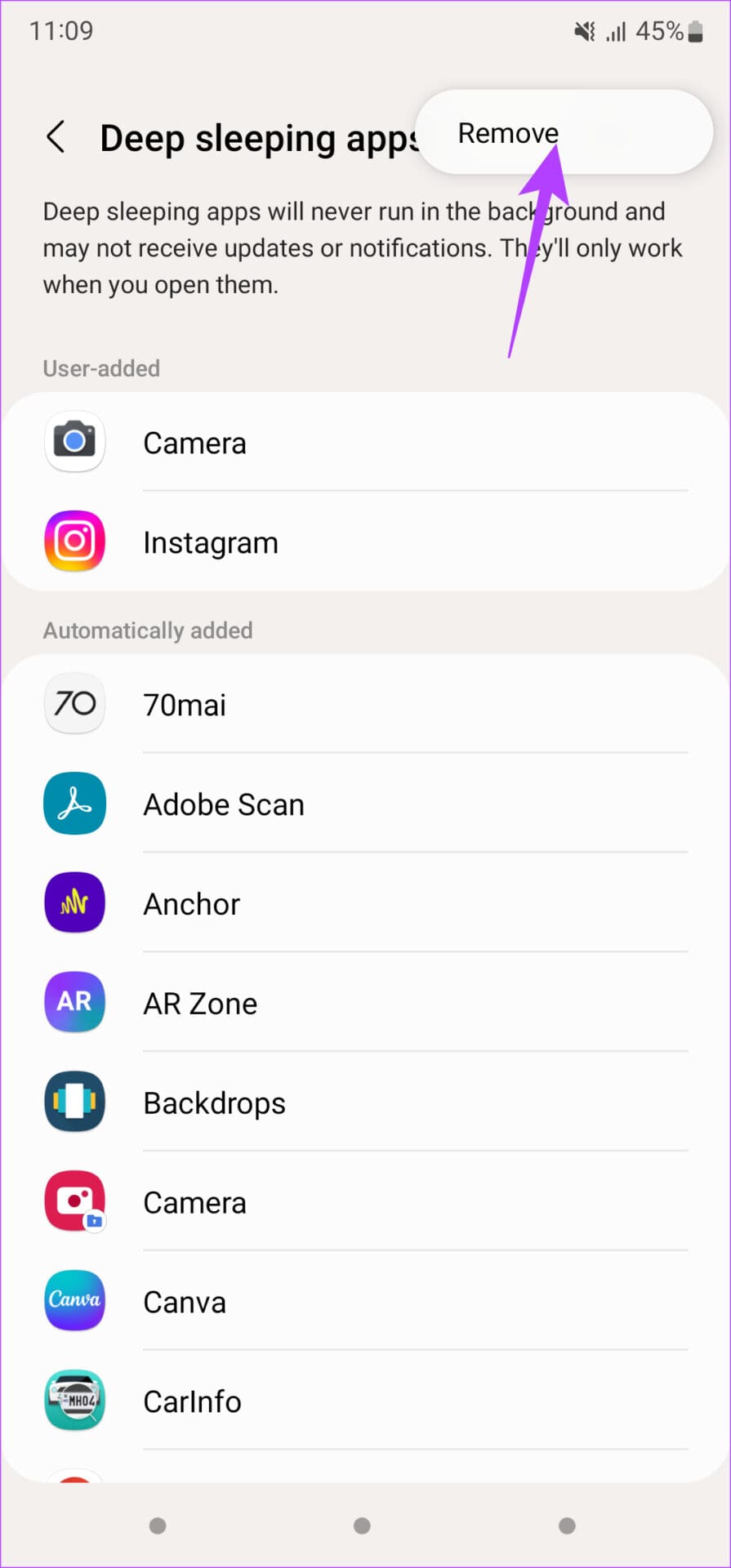 Remove app