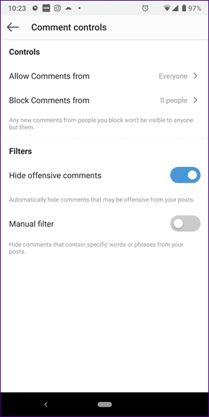 Instagram Privacy Settings 10