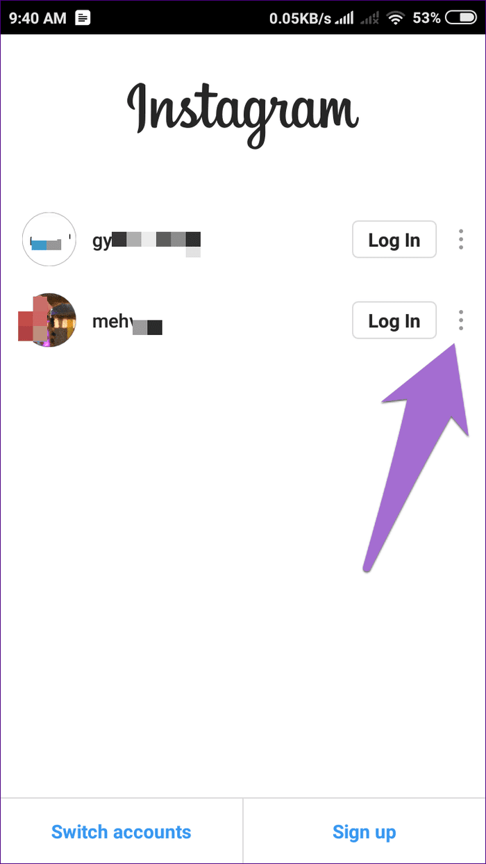 Instagram Remove Remembered Account 8