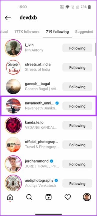 Instagram follower