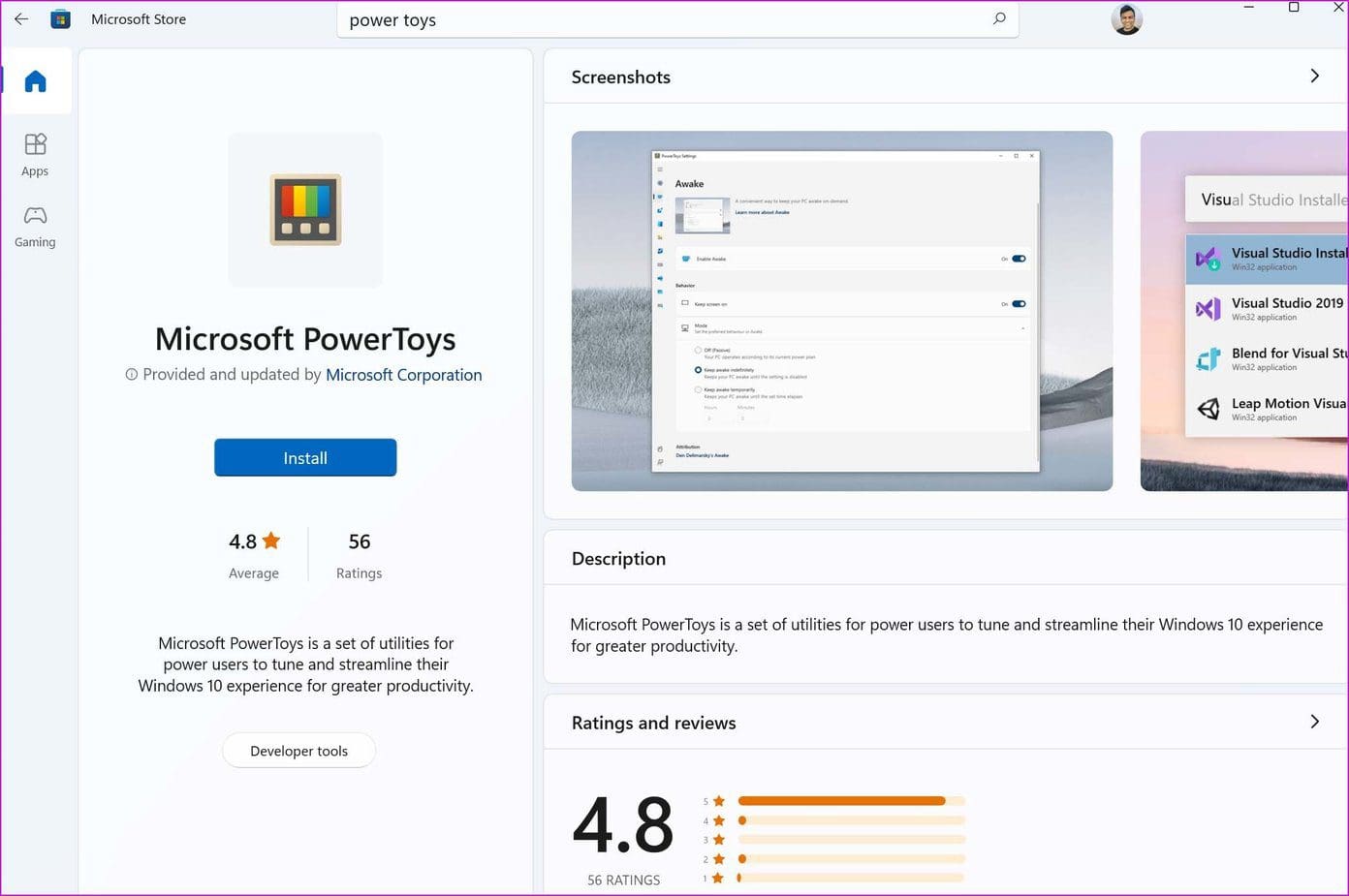 Install microsoft powertoys