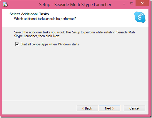 Installation Seaside Skype