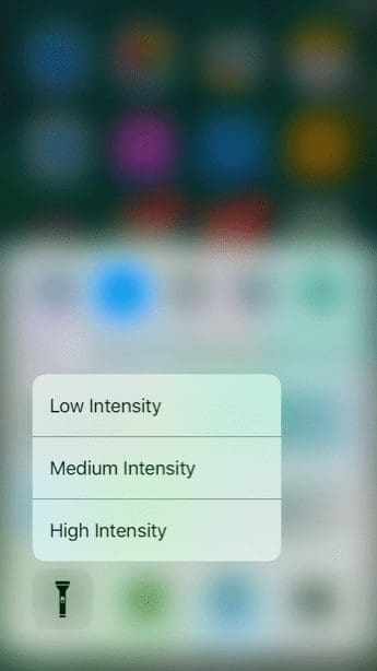 Ios 10 3D Touch App Widgets Flashlight Timer Notifications 3