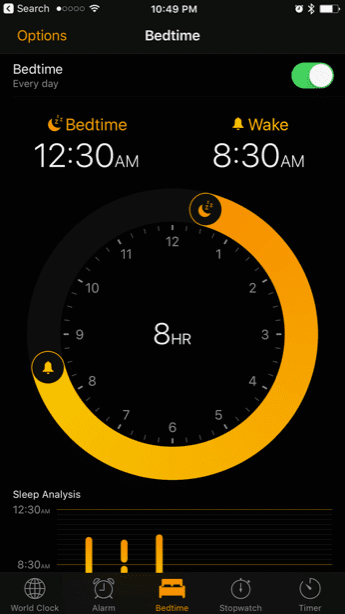 Ios 10 Bedtime Sleep Cycle Tracker Comparison 1