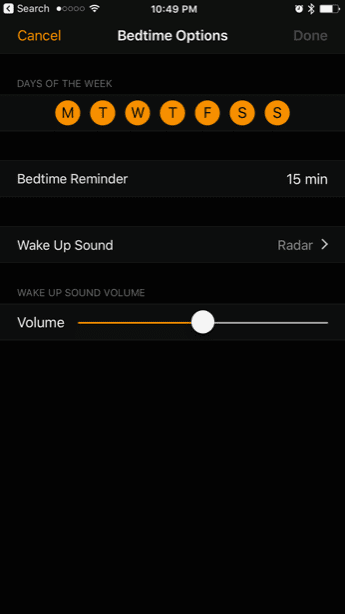 Ios 10 Bedtime Sleep Cycle Tracker Comparison 2