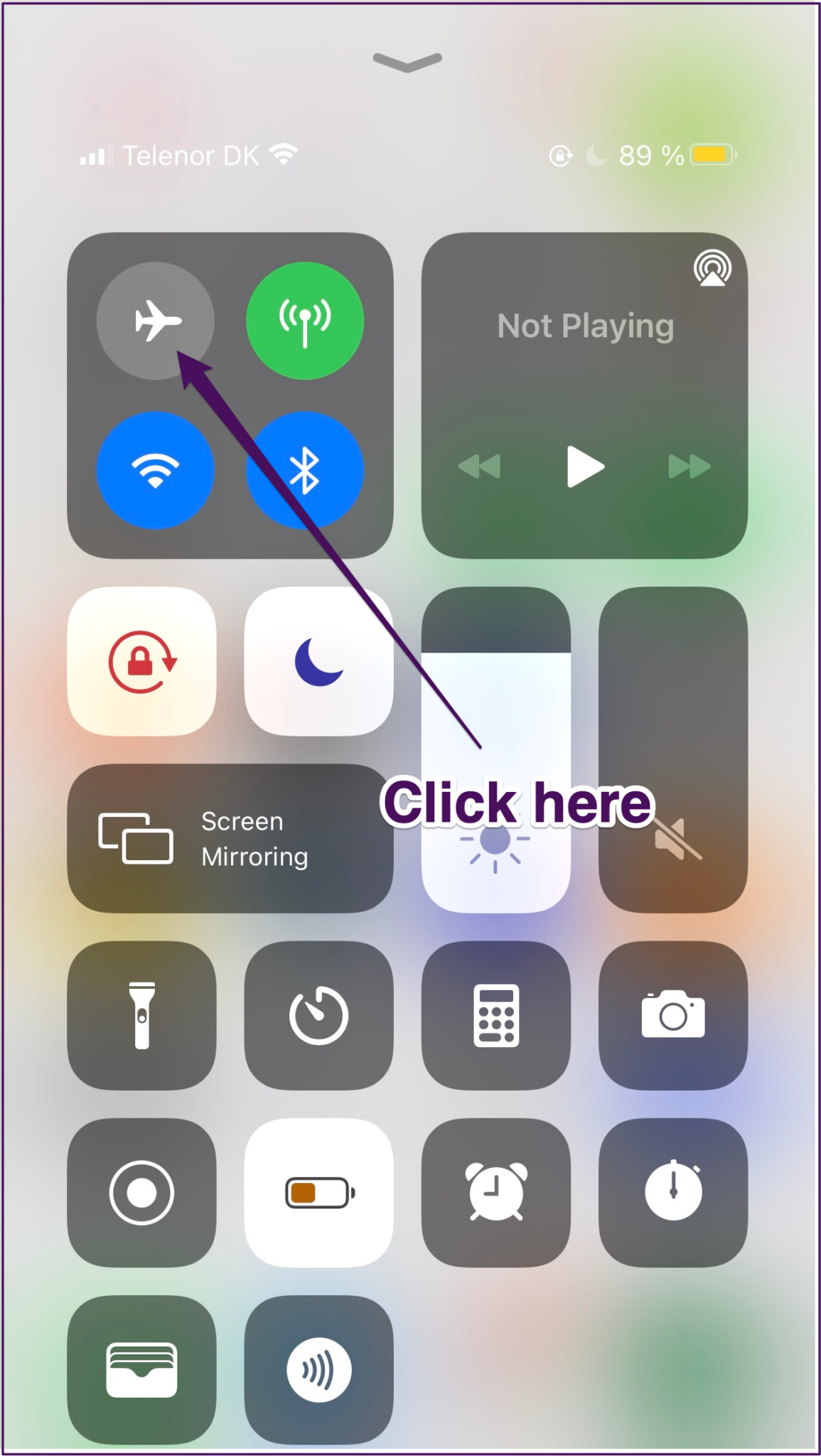 Ios control center