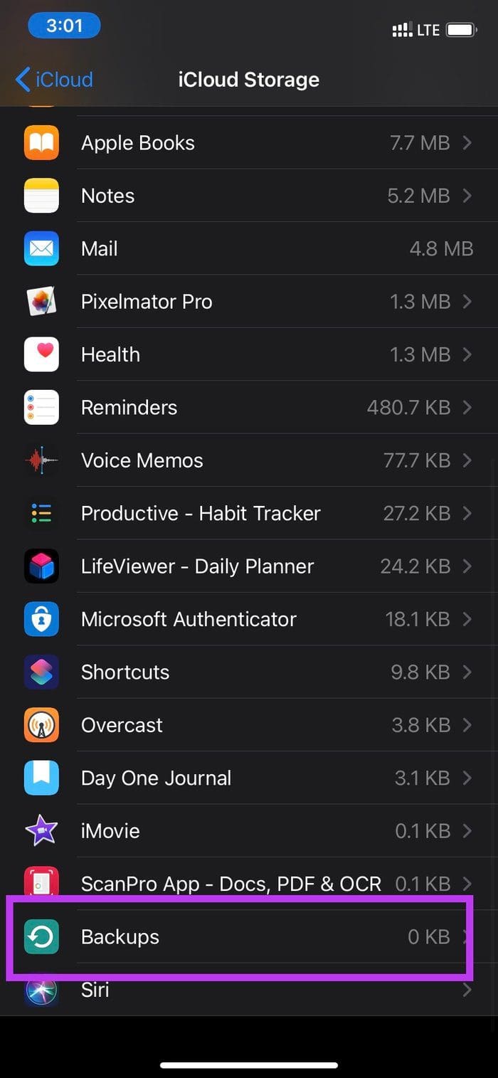 Iphone backup