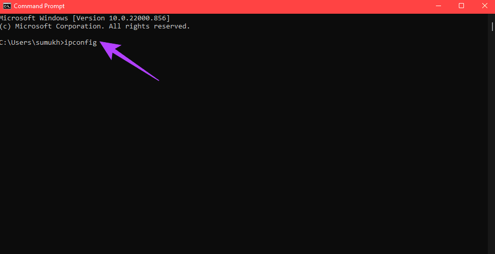 ipconfig