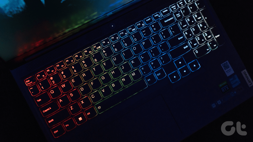 keyboard RGB lighting with 4 zone
