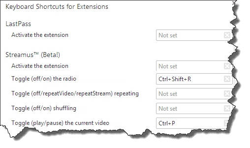 Keyboard Shortcuts