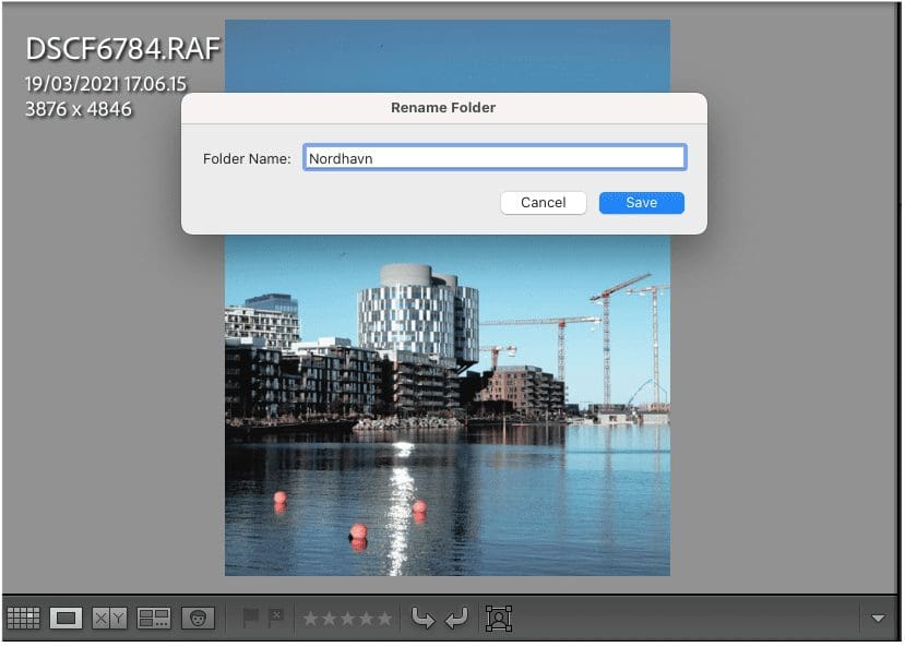 Lightroom rename folder