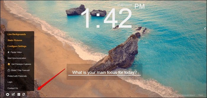 Live Start Page Chrome Extension