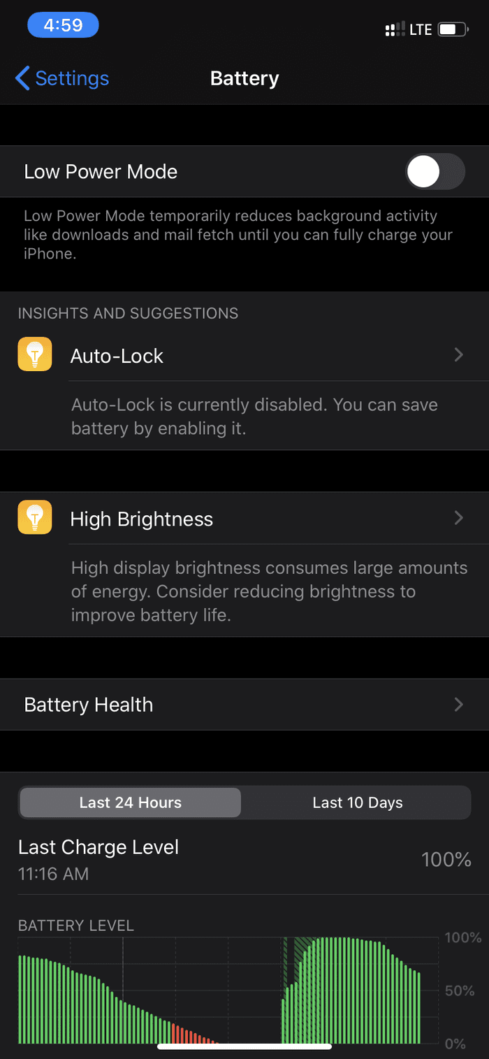 Low power mode