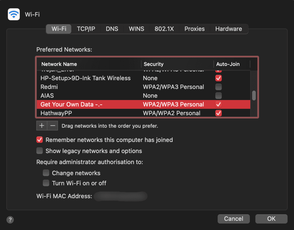 Network name