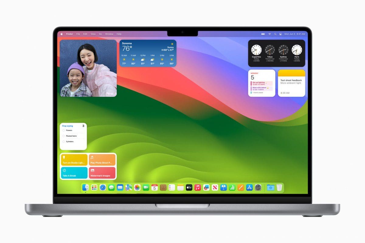 macOS Sonoma widgets