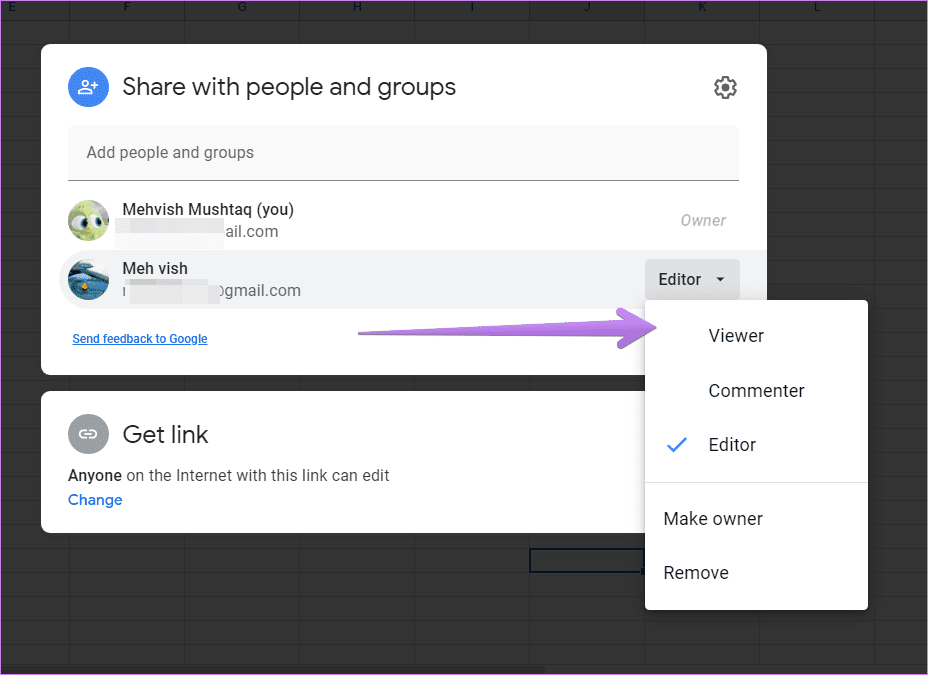Make google sheets editable by anyone 6