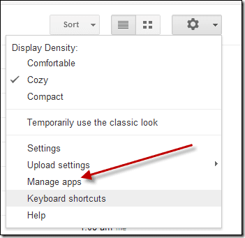 Manage apps
