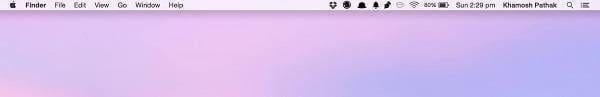 Menu Bar