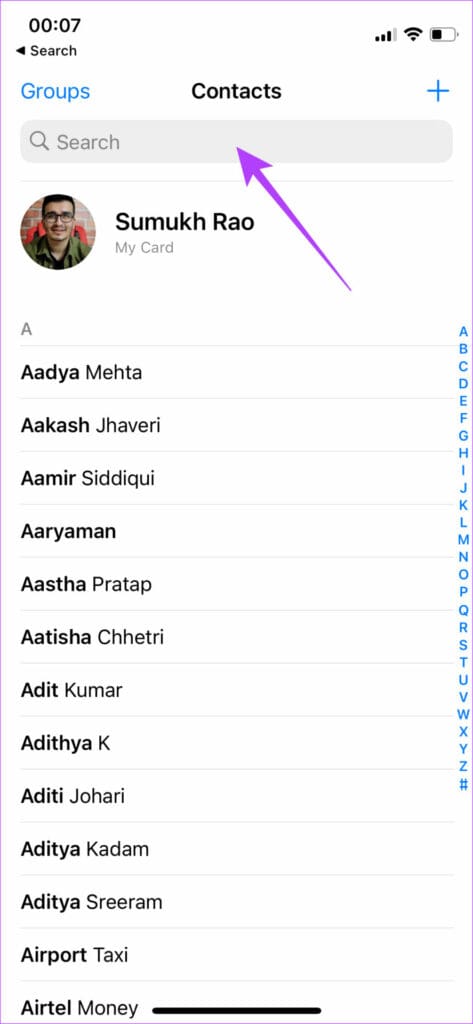 Search bar
