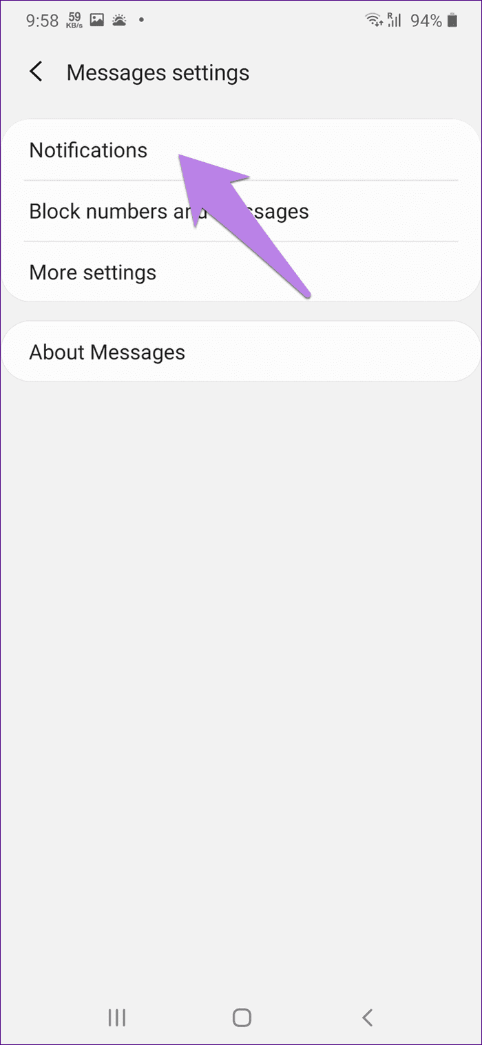 Message sound not working samsung android 10